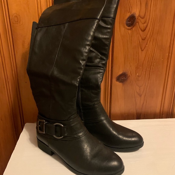 Pierre Dumas Black Over the Knee Boots